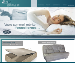 le site internet Coelho est un site e-commerce en activité depuis 2010